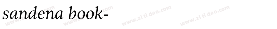 sandena book字体转换